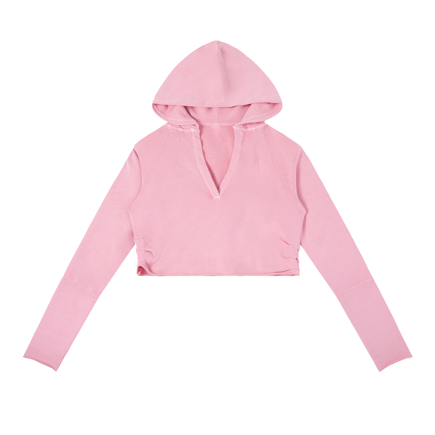 Raw-Edge The Gleam Hooded Crop | Talk Dragons To Me