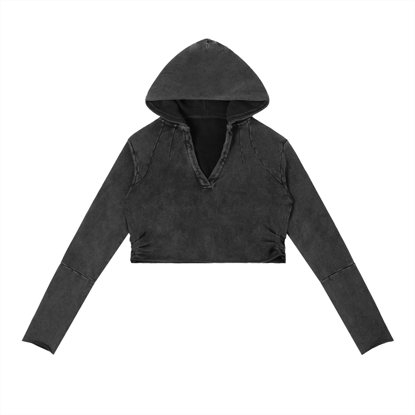 Raw-Edge The Gleam Hooded Crop | Talk Dragons To Me
