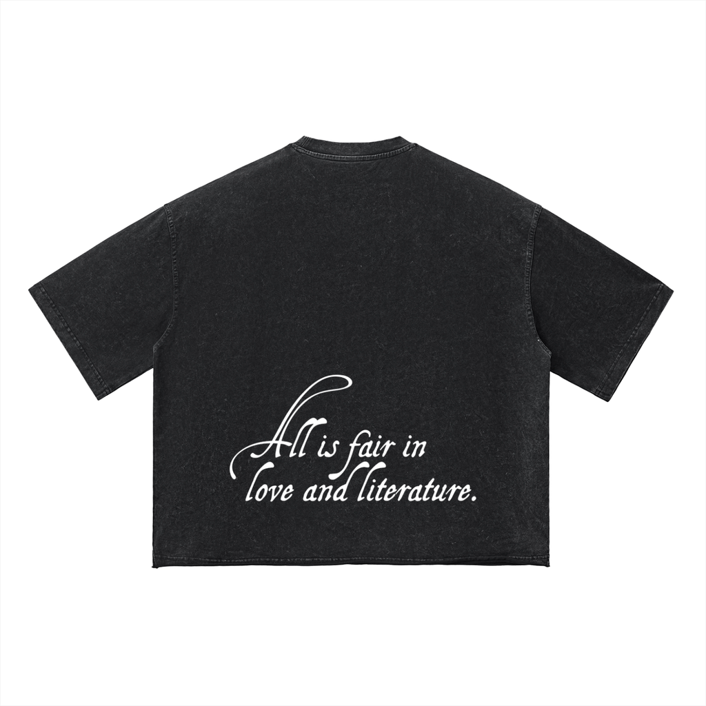 Vintage Wash Boxy T-Shirt | All Is Fair in Love & Literature