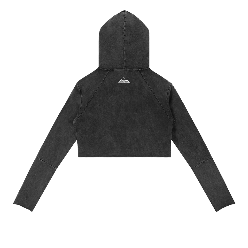 Raw-Edge The Gleam Hooded Crop | Talk Dragons To Me